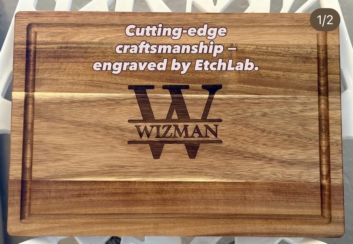 Engraved cutting board
