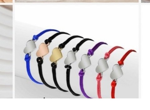 Engraved braided cord bead bracelet