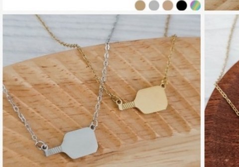 Engraved shield tag necklace