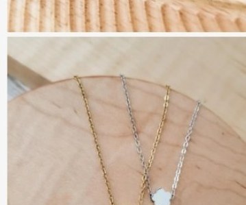 Engraved star & cloud charm necklace