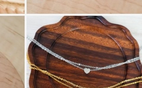 Engraved heart anklet