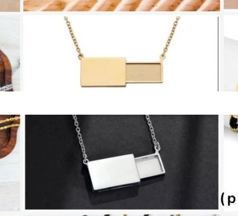 Engraved bar & tag necklace