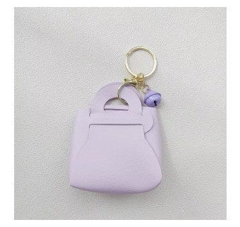 Mini Tote Keychain with Bell Charm