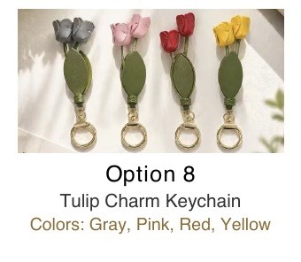 Tulip Charm Keychain