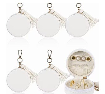 Round Tassel Pouch Keychain