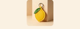 Lemon Keychain