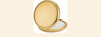 Gold Compact Mirror - Round