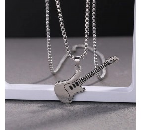 Electric Guitar Pendant Necklace