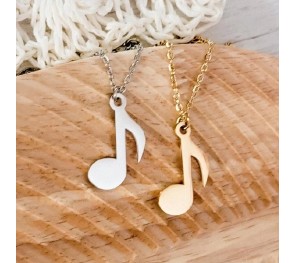 Music Note Pendant Necklace