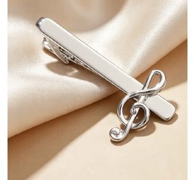 Treble Clef Tie Clip