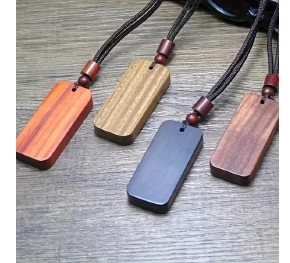 Wooden Pendant Necklace