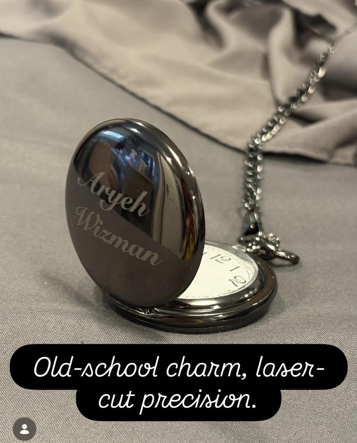 Engraved pocket watch