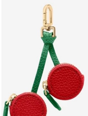 Engraved cherry storage pouch