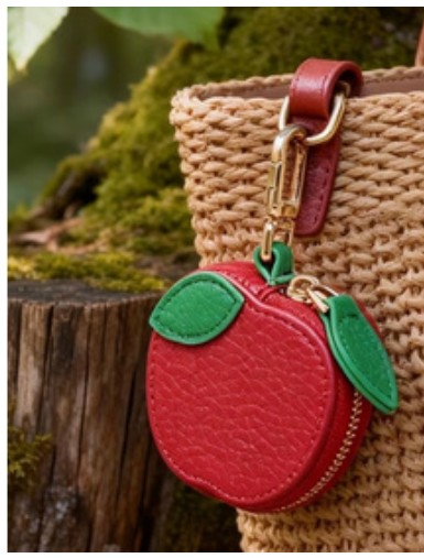 Engraved candy apple storage pouch