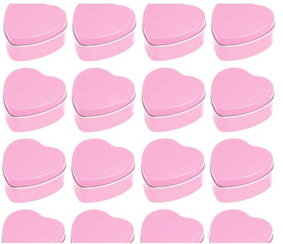 Engraved candy heart tins