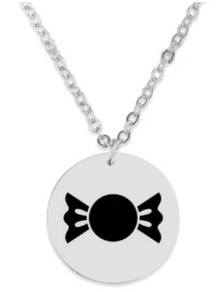 Engraved candy necklace