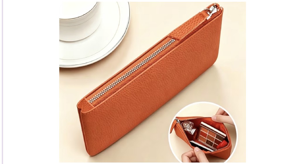 Engraved zip pouch