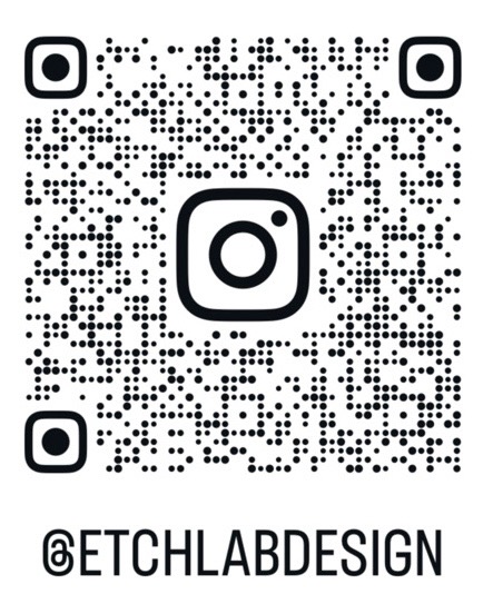 Scan to follow @etchlabdesign on Instagram